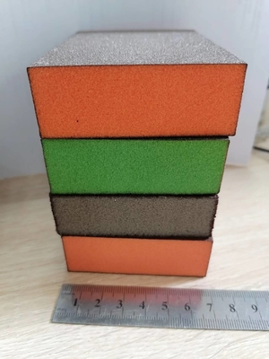 Coarse Medium Fine Sanding Sponge Block Aluminum Oxide For Wooden Polishing