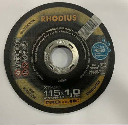 RHODIUS 115mm 125mm 180mm Abrasive Cutting Discs WA Material Black Color